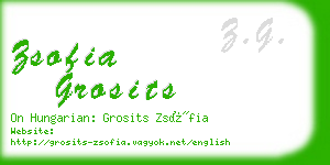 zsofia grosits business card
